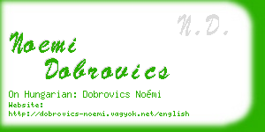 noemi dobrovics business card