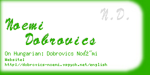 noemi dobrovics business card